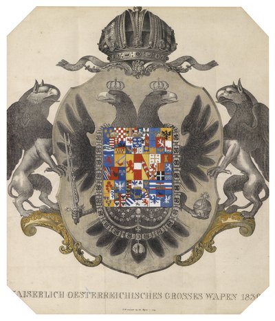 Kaiserlich österreichisches großes Wappen von Unbekannt Unbekannt